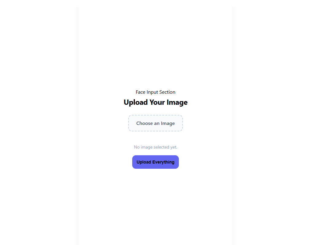 Upload screen